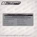 4.750x2 Trailer Max Performance Trailers Capacity Decal