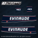 1992 1993 1994 Evinrude 40 hp decal set 0284335, 0284245, 0211850, 0336667, 0211849, 0335755