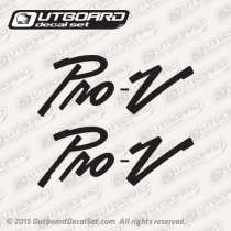 Lund Pro-V Decal Set 12" x 5" Inches Black