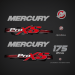 2012- 2017 mercury 175 hp optimax pro xs decal set 