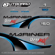 1999 2000 MARINER OFFSHORE OPTIMAX 150 HP DECAL SET (Outboards)