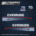 1995 Evinrude 70 hp decal set 