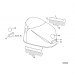 2002-2006 EVINRUDE 150 hp Ficht Ram Injection Engine cover Blue Models 5004955 Diagram