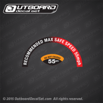 WaterCar label "Do Not Exceed 55 MPH" decals