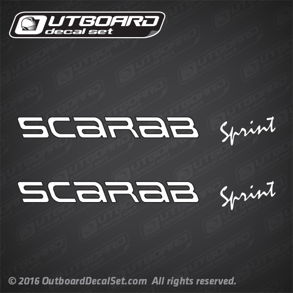 Scarab Sprint decal set 