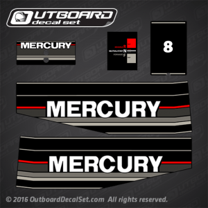 1991-1993 Mercury 8 HP decal set 12836A89