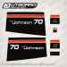 1975 Johnson 70 hp decal set 