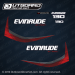 2015 Evinrude 130 hp decal set E-TEC Blue Models. 0216438, 0216378, 0216379, 0216397, 0216399, 0215896