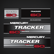 1994-1995 Mercury Tracker 60 hp Pro Series Decal set 824733A94