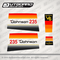 1978 Johnson 235 hp decal set 0388791, 0388780