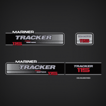 1994-1998 Mariner Tracker 115 hp Pro Series Decal set 824735A94