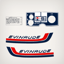 1972 Evinrude 9.5 hp decal set 