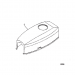 1999-2005 Mercury 2.0 hp 2 stroke top cowl 815098A3, 815098A4 diagram 6956