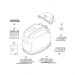 2014-2016 Suzuki 175 Hp Fourstroke EFI Engine Cover 61410-96881-Y5S, 61420-96810-Y5S Diagram