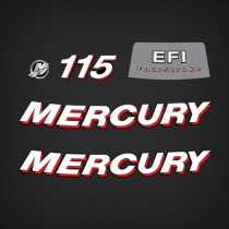 2006-2012 Mercury 115 hp Decal Set889246A05, 8M0074092, 8M0061180, 897529T, 8592712