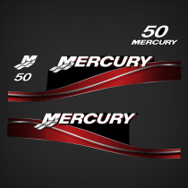 2005-2006 2010 Mercury 50 hp Manual decal set 897512A01
