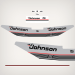 1987-1988 Johnson 15 hp decal set 0398974 close up