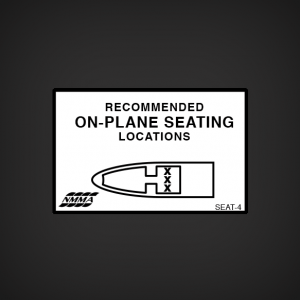 NMMA On-Plane Seating Seat-4 decal