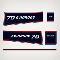 NEW-1981 Evinrude 70 hp decal set 0281633 0209098