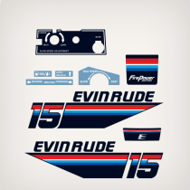1978 Evinrude 15 hp decal set