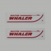 Boston Whaler Dash Panel Logo Decal Set printed