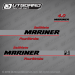 2001-2002 Mariner 4 hp SailMate decal set 803638A01, 803580T1, 803580T2, 803580T4, 803580T5 