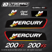 2002-2004 Mercury Racing Alien 200xs Optimax ROS (Race Offshore) decal set *