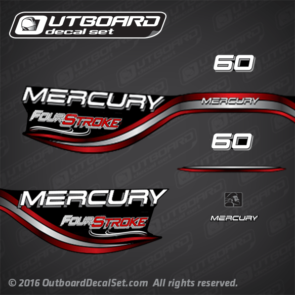 1999 Mercury 60 hp Four Stroke decal set