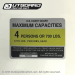 4X3 WATERCAR INC FOUNTAI VALLEY CA 92708 PANTHER Boat Capacity Decal (SILVER)