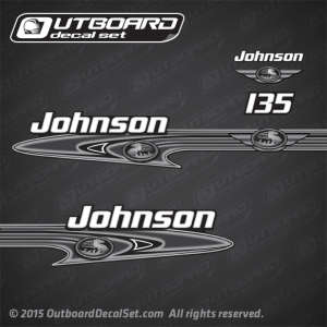 2001 Johnson 135 hp decal set 0348688, 0348690, 0348675, 5001928