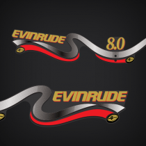 2001 Evinrude 8 hp FourStroke decal set 0446472