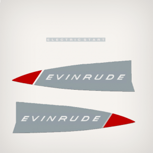 1965 Evinrude 33 hp (Electric Starter) decal set *