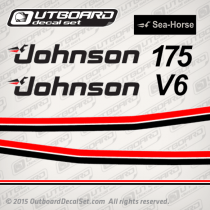 1983 Johnson 175 hp V6 decal set 0393261, 0392699