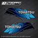 2015 2014 2013 2012 2011 2010 2009 2008 2007 Tohatsu Outboard TLDI Fourstroke Decal set