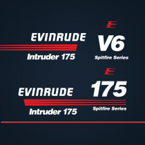 1991 Evinrude 175 Hp Intruder Spitfire Series Decal Set 0284288