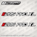 1991-1997 Stratos 285 PRO XL decal set