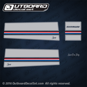 1980 Evinrude 140 hp Sport decal set 0281484 