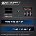 1978 Mercury 1500 150 hp V6 decal set