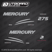 2006-2001 Mercury Verado 275 hp Four Stroke AMS decal set 8M0034102 8M0063711