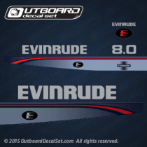 1995 1996 1997 Evinrude 8.0 hp decal set 0284816