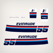 1978 Evinrude 55 hp decal set