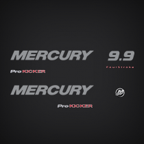 200-2006 Mercury 9.9 Hp Pro kicker 4-Stroke 879147A00 Decal Set 