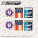 1925-1979 Correct Craft Boat decal set 6 pack
