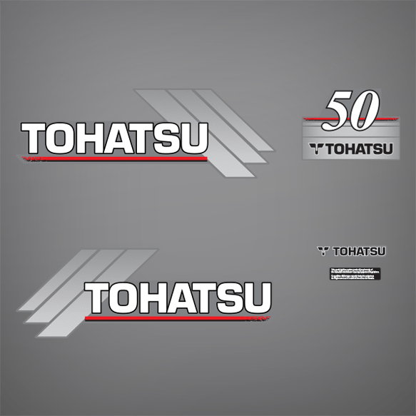1996-2005 Tohatsu 50 hp decal set