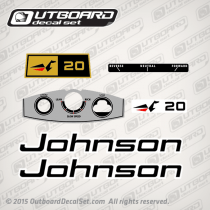 1969 Johnson 20 hp decal set 0383736 0383186