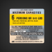 AQUASPORT INC. - 200 OSPREY Boat Capacity Decal