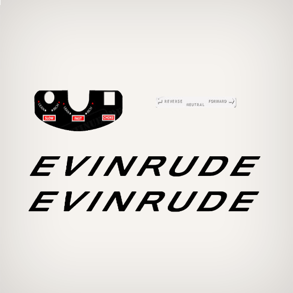 1963 Evinrude 5.5 hp fisherman decal set 