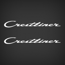 Crestliner Cursive lettering Decal Set