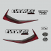 2014-2015 Evinrude 60 hp E-TEC decal set Graphite Models  0216702, 0216654, 0216655, 0216670, 0216671, 0285859, 0215774 printed