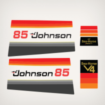 1978 Johnson 85 hp decal set 0388786, 0388787